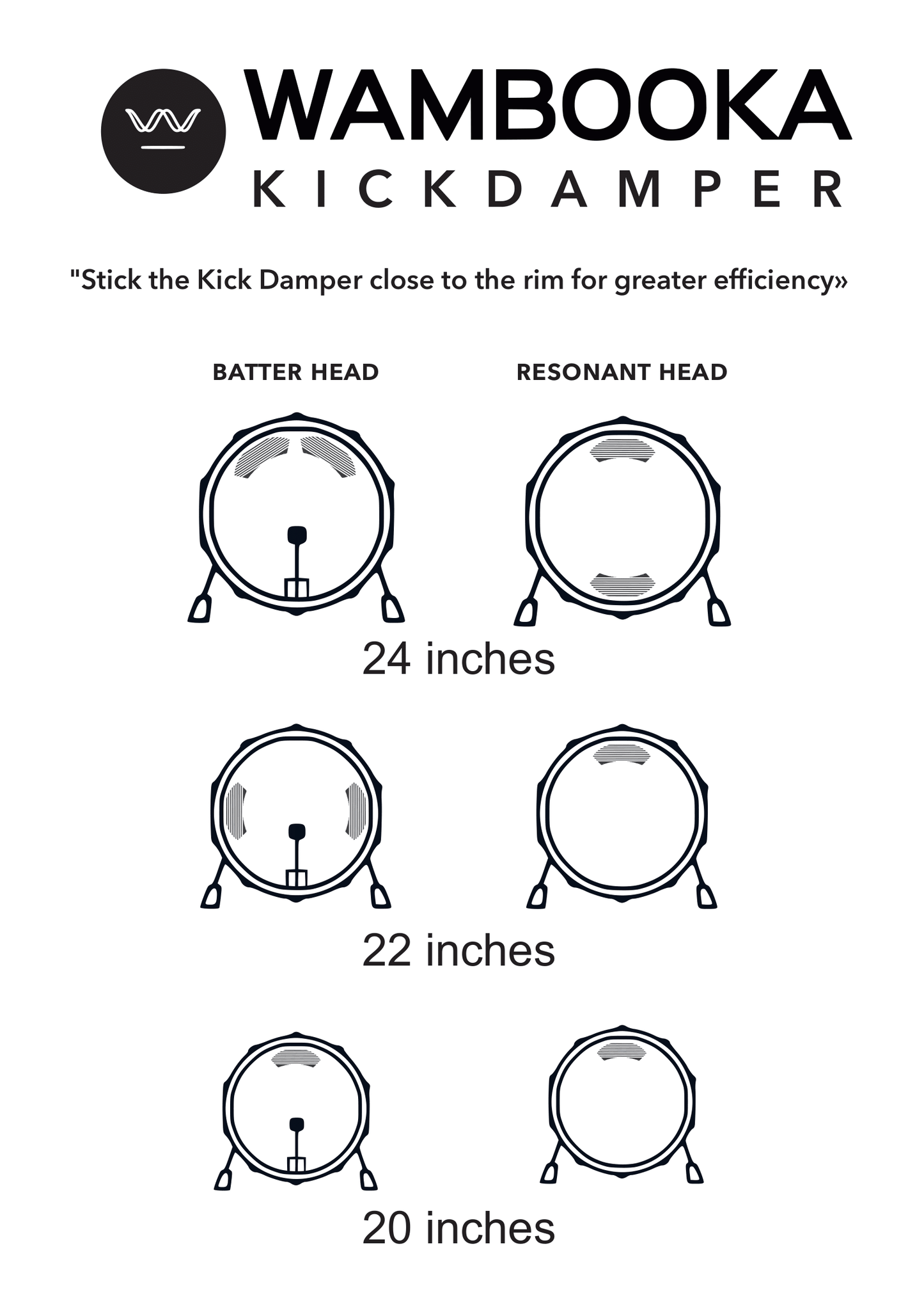 Wambooka Kick Damper-TOMPÍTÓ RAGACS LÁBDOBRA